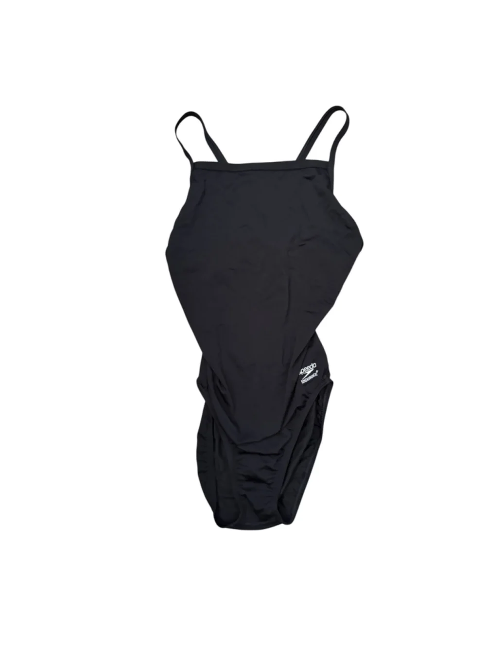 NWT Speedo Endurance+ Solid Flyback Training Swimsuit Black 10/36